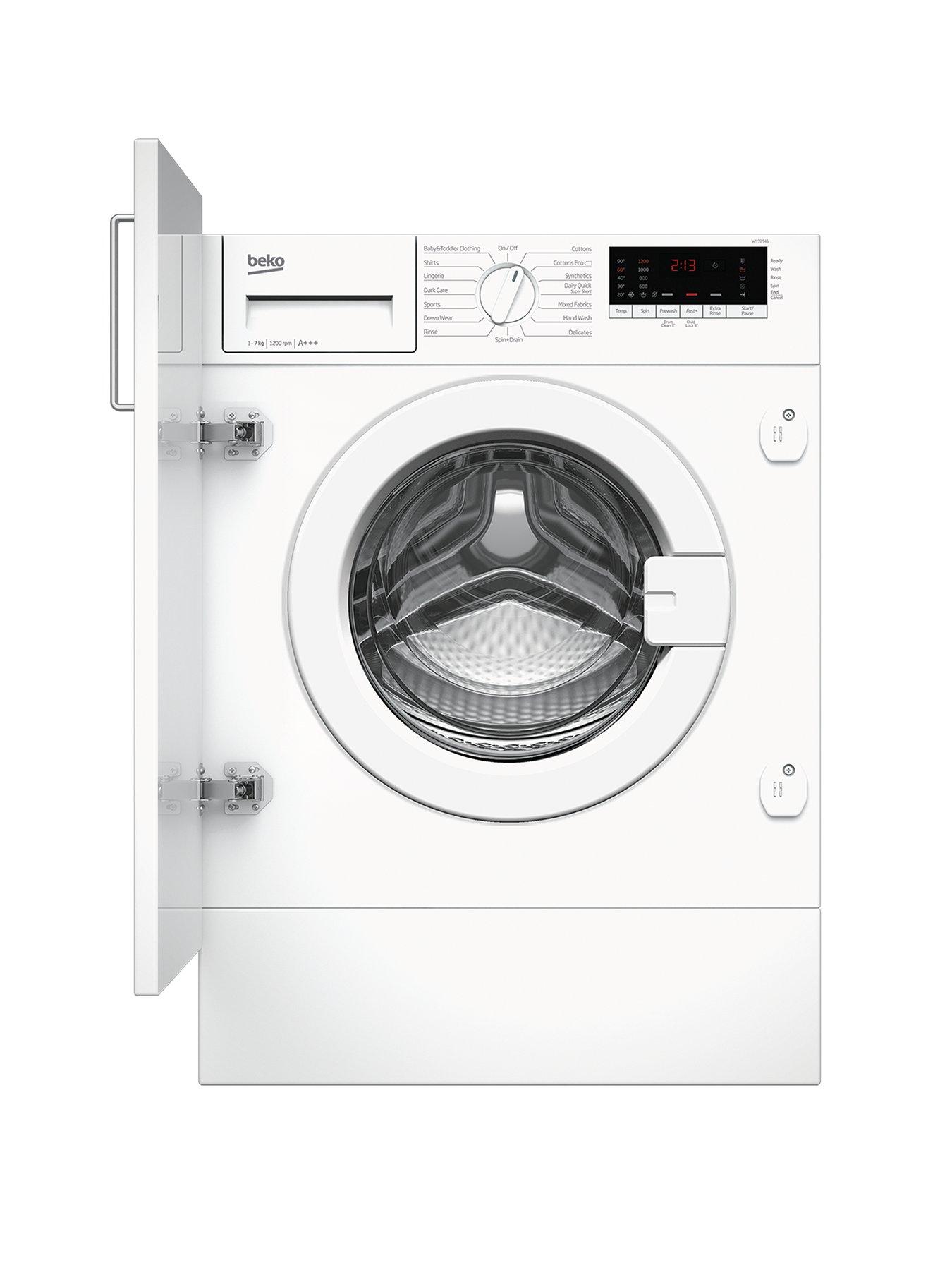 Beko Wiy72545 7Kg Load, 1200 Spin Built-In Washing Machine – White – Washing Machine With Installation