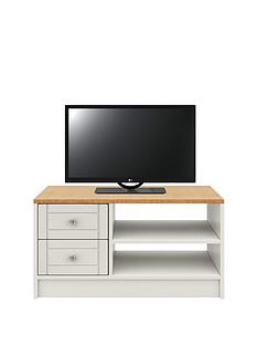 Alderley Ready Assembled TV Unit - Grey/Oak Effect - fits up to 50 inch TV
