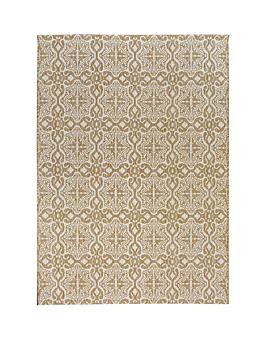 Product photograph of Victorian Tile Indoor Outdoor Utility Rug from very.co.uk