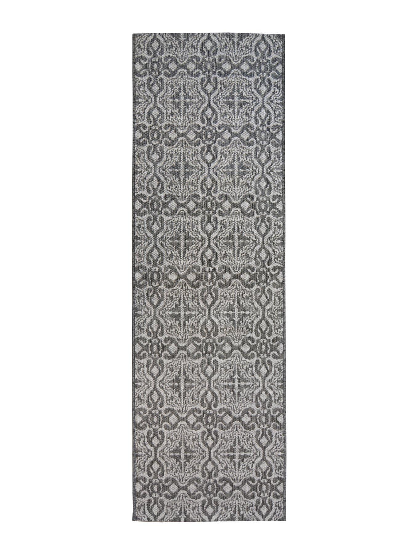 Victorian Tile Utility Indoor/Outdoor Runner