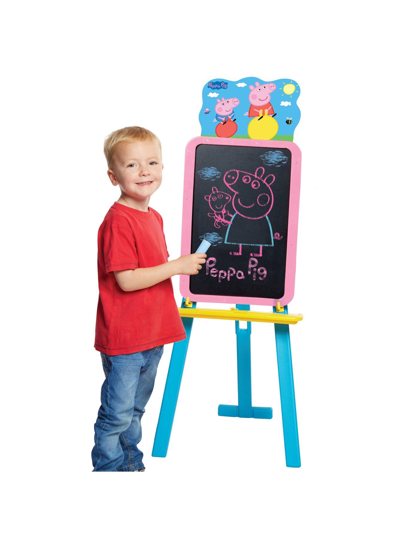 peppa pig deluxe easel playset