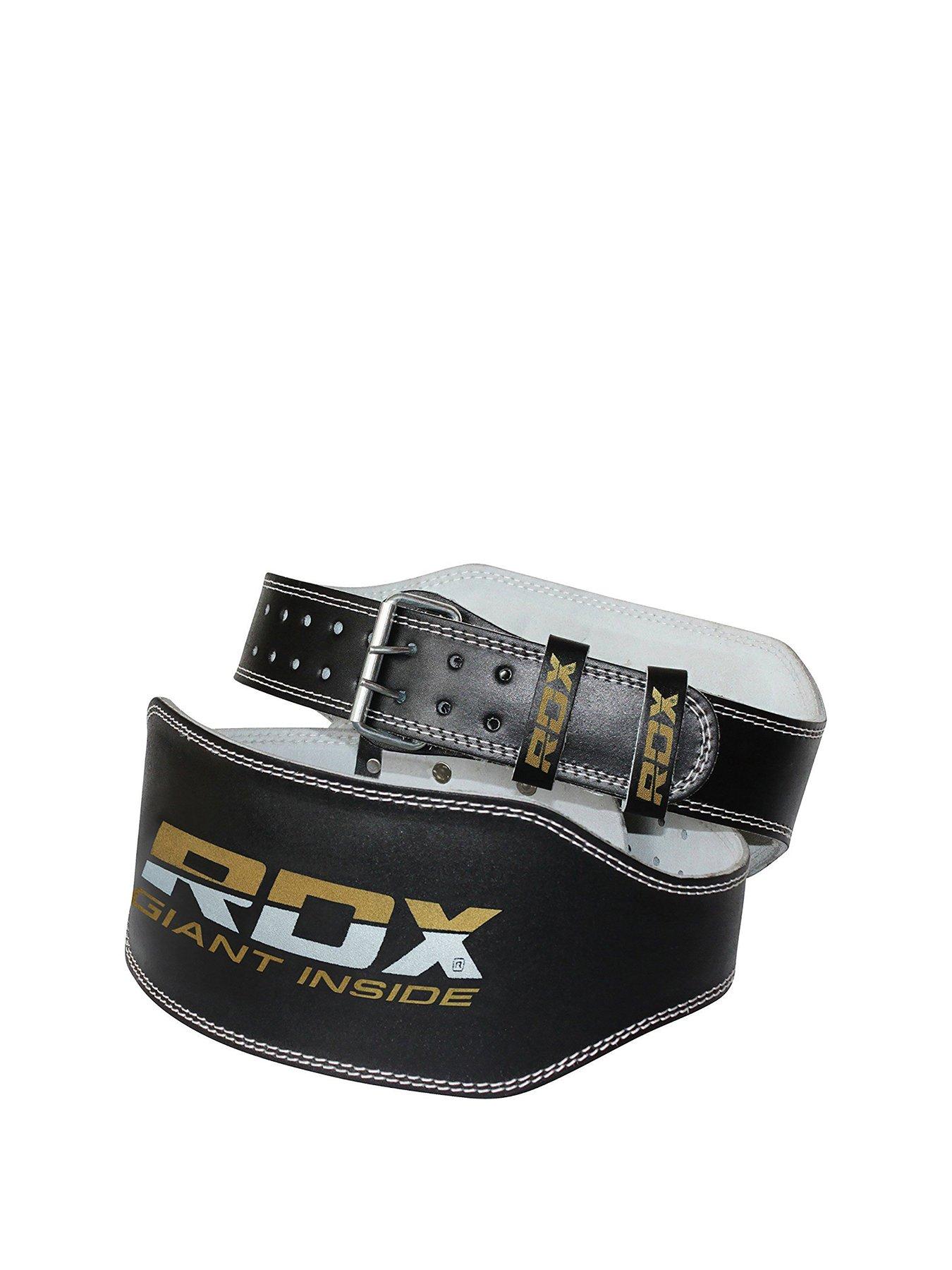 Rdx 4 inch leather best sale weightlifting belt