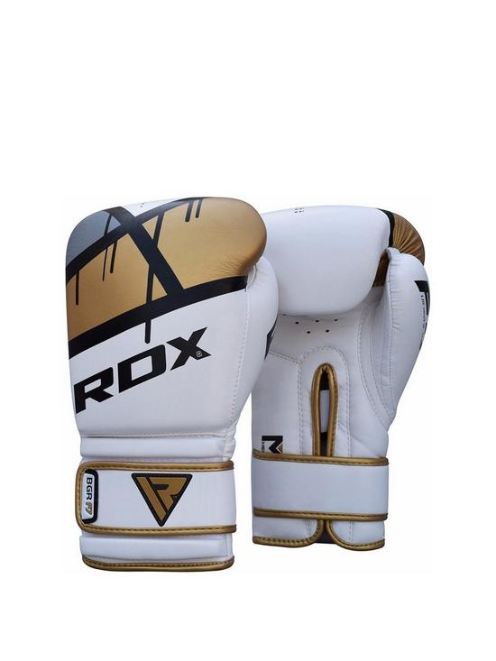 front image of rdx-maya-hide-leather-gloves-ndash-goldwhite
