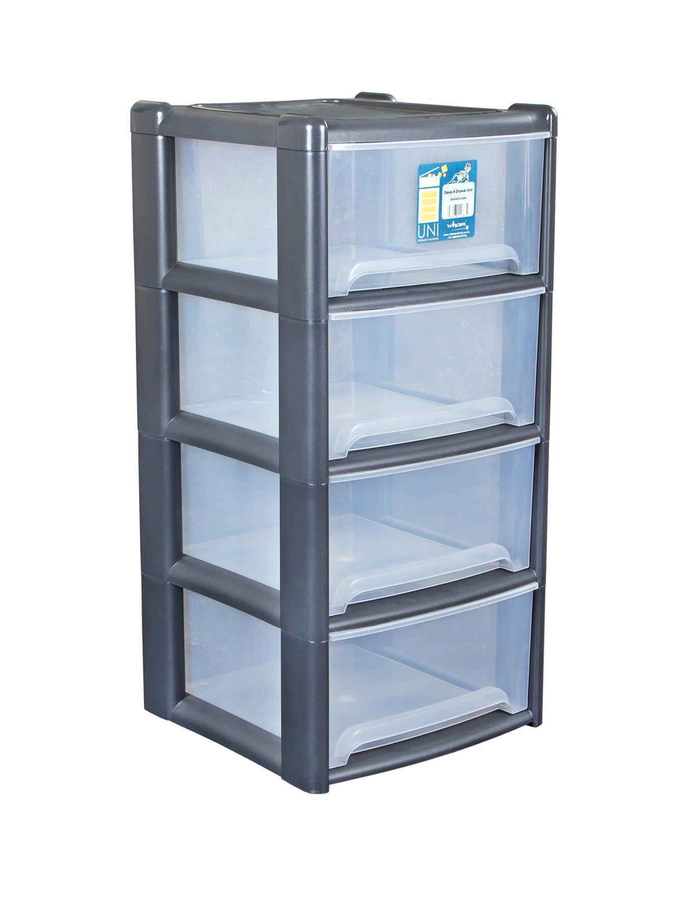 Home Storage Units Home Furniture Diy 3 Drawer Plastic Large