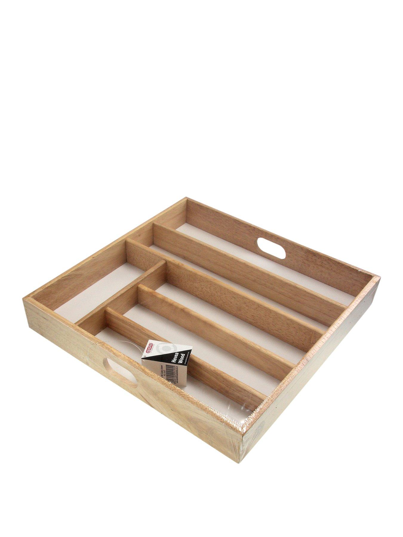 Apollo Large Rubberwood Cutlery Drawer Organiser Very Co Uk