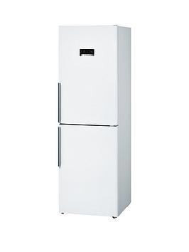 Bosch Serie 4 Kgn34Xw35G 60Cm Frost Free Fridge Freezer - White Best Price, Cheapest Prices