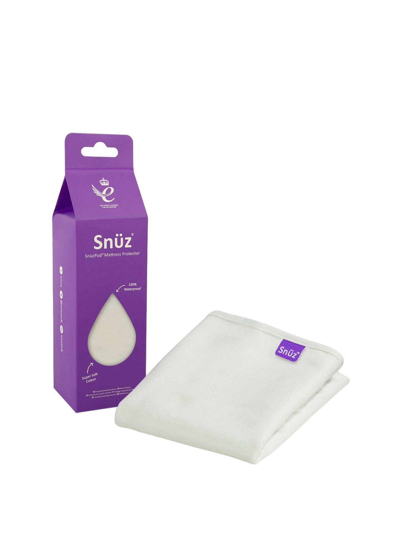 SnuzPod3 Waterproof Crib Mattress Protector - White