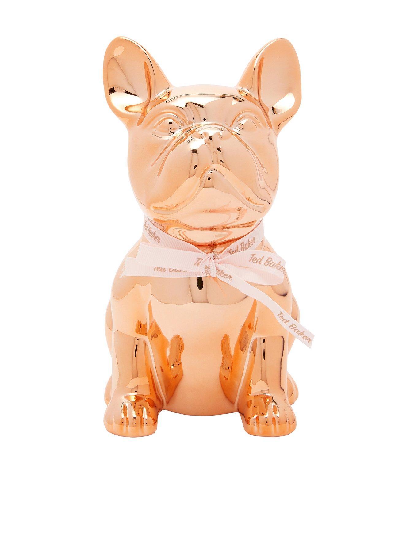 Ted Baker Buster Dog Money Box Rose Gold Very Co Uk - ted baker buster dog money box rose gold