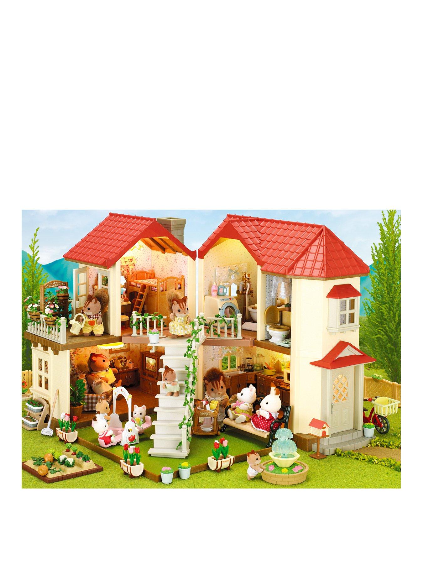 sylvanian families beechwood hall gift set