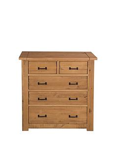 Albion Solid Wood 3 + 2 Drawer Chest