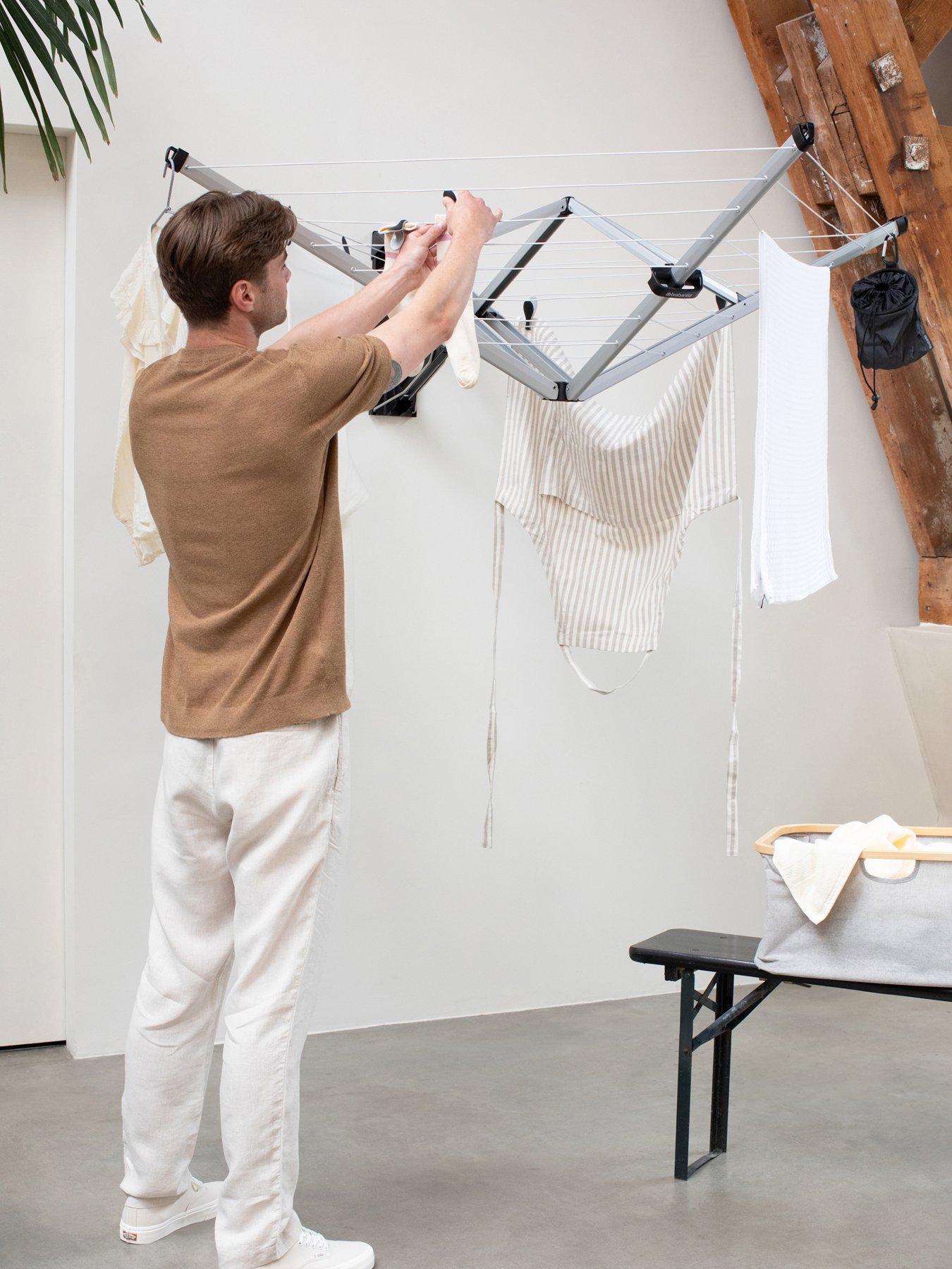 Brabantia Wallfix Clothes Airer with Cover