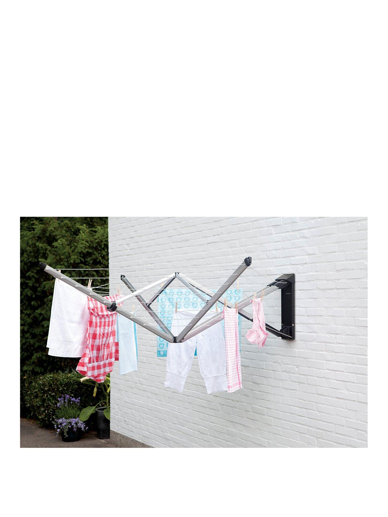 Brabantia wallfix retractable washing line with fabric cover hot sale