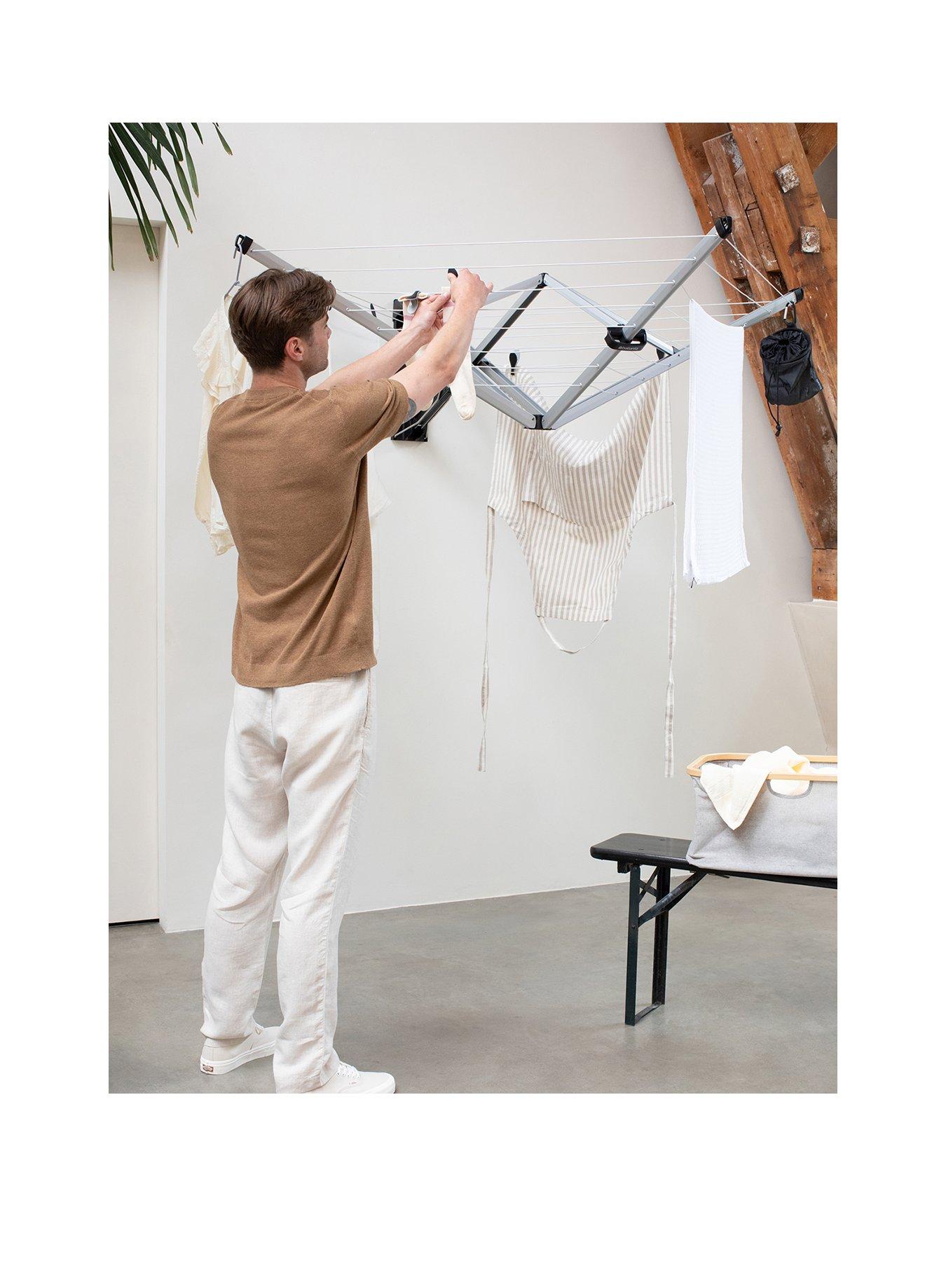 Brabantia Wallfix Clothes Airer with Cover