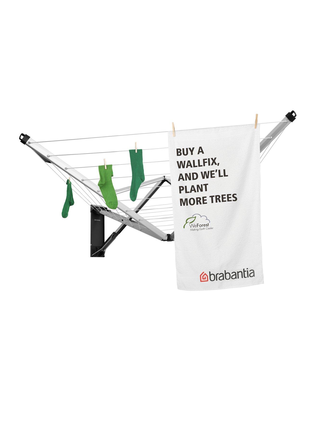 Image 4 of 8 of Brabantia Wallfix Clothes Airer with Cover
