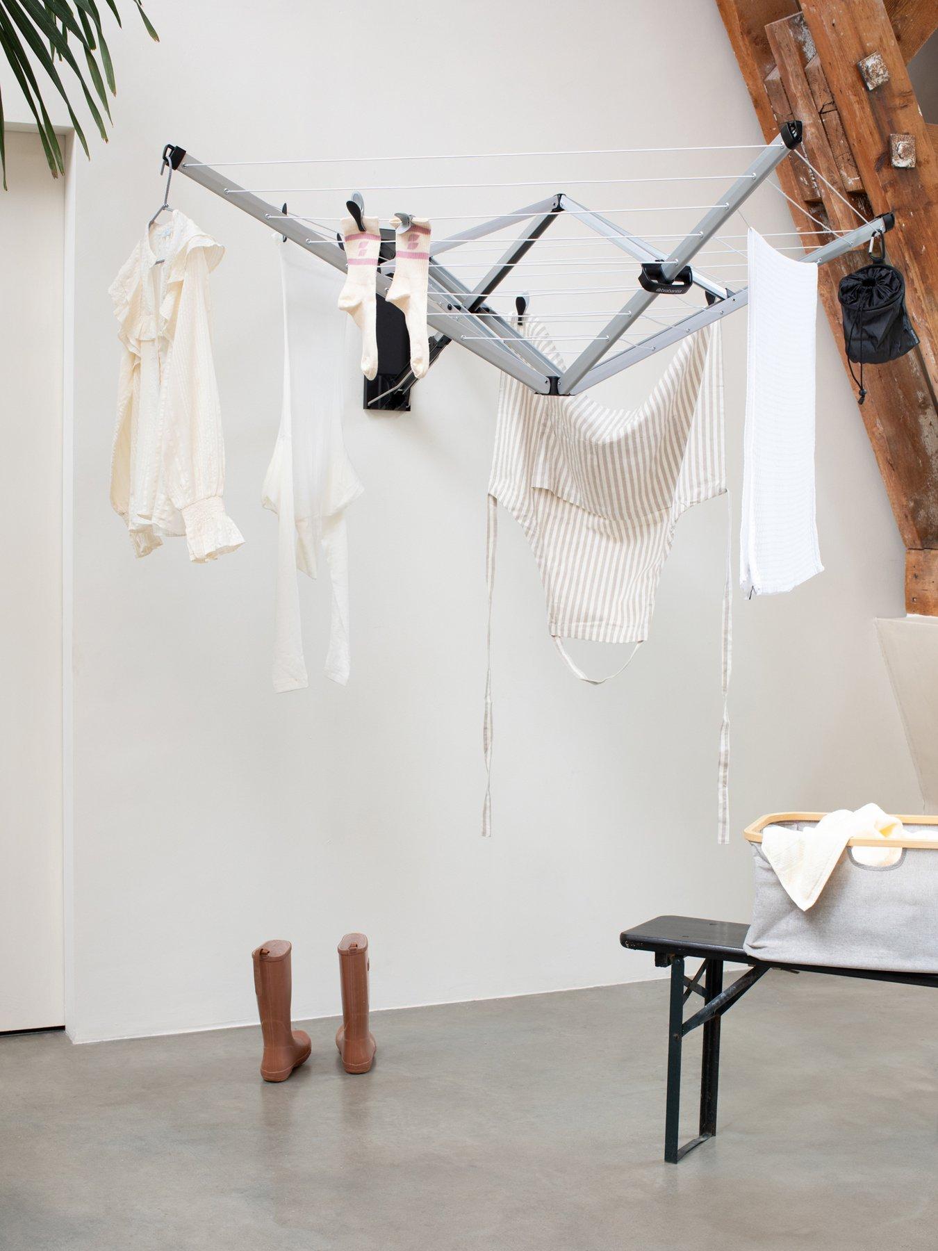Image 6 of 8 of Brabantia Wallfix Clothes Airer with Cover