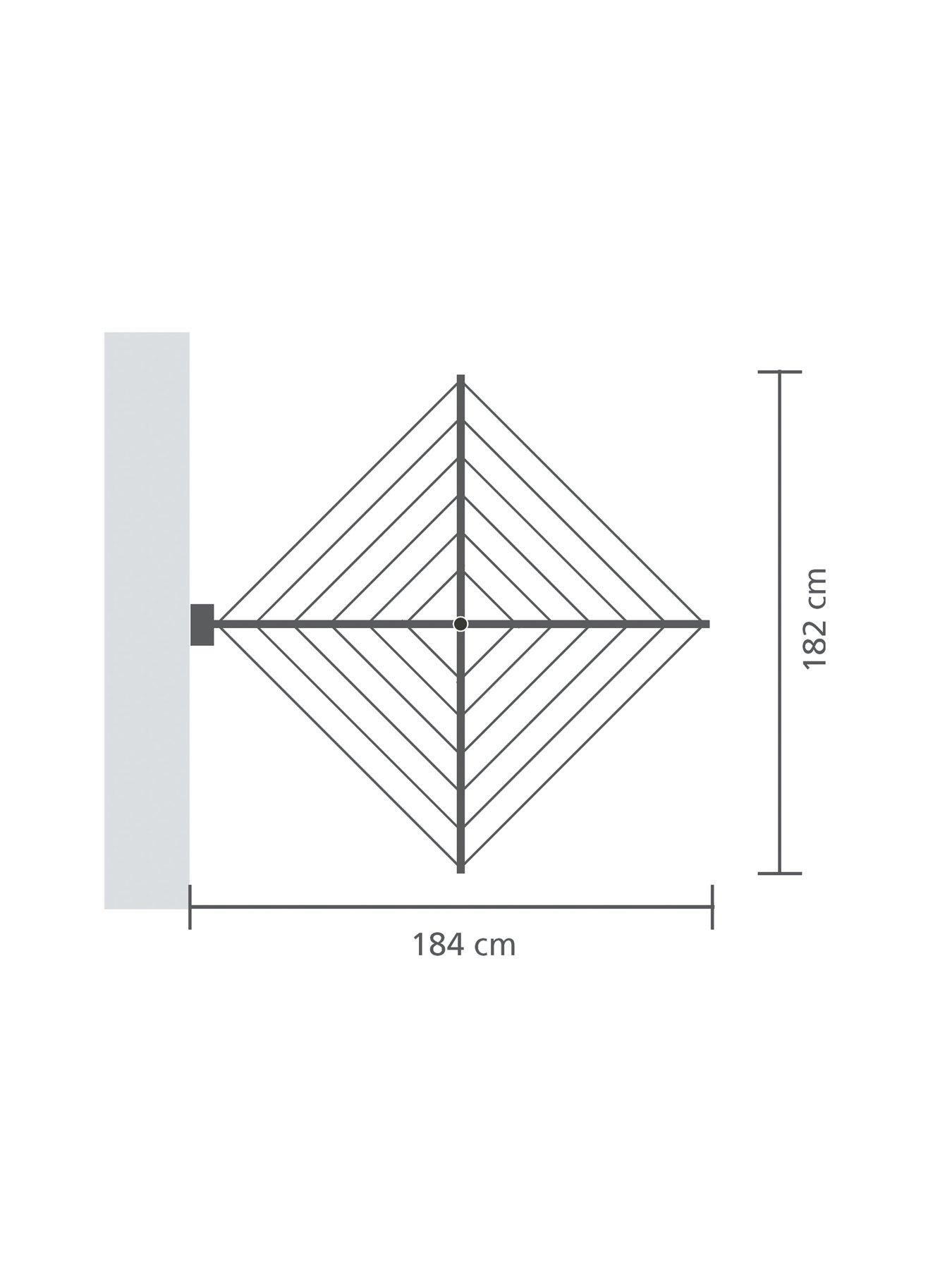 Image 7 of 8 of Brabantia Wallfix Clothes Airer with Cover