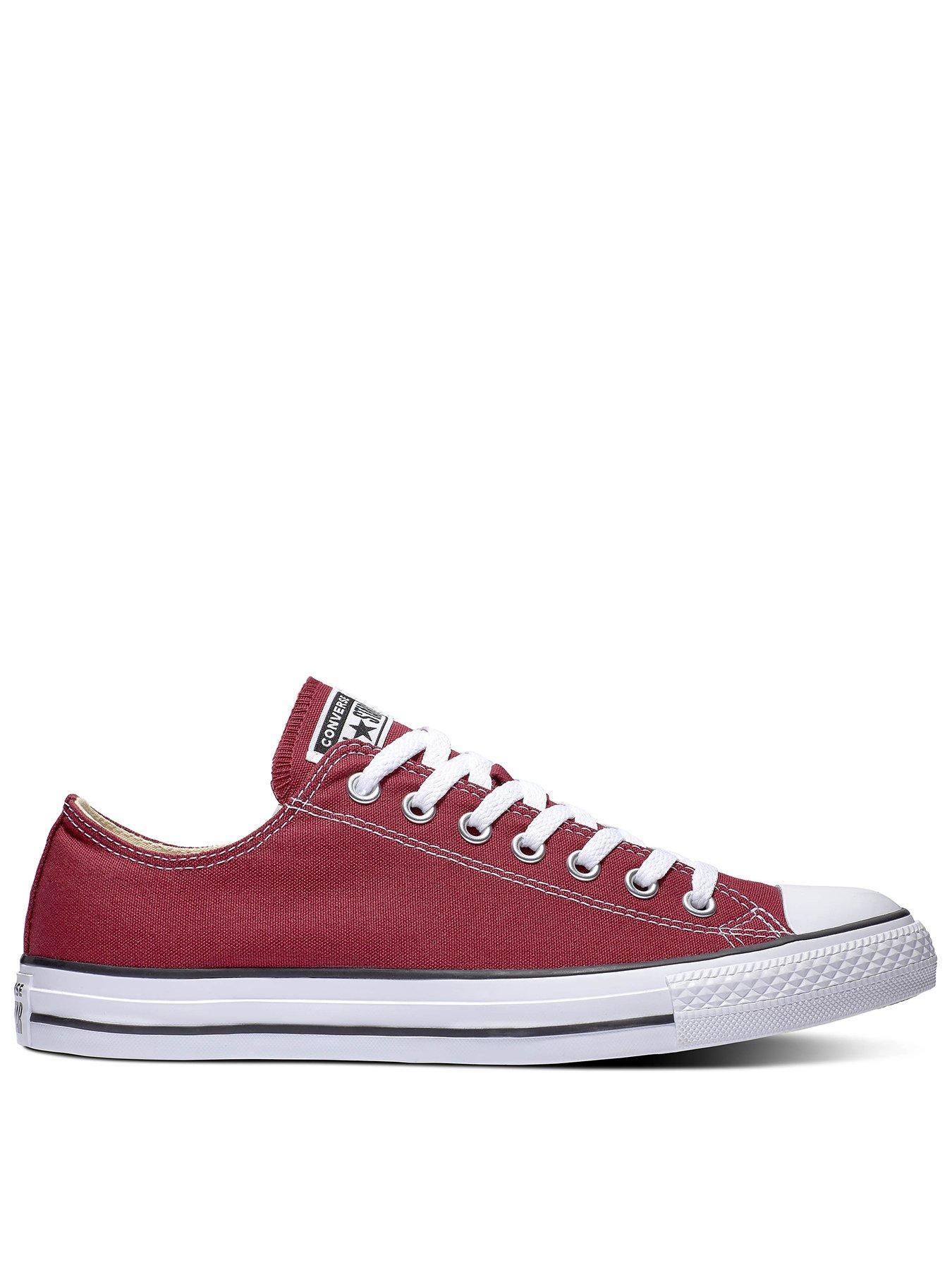 Converse Seasonal Ox Trainers - Dark Red