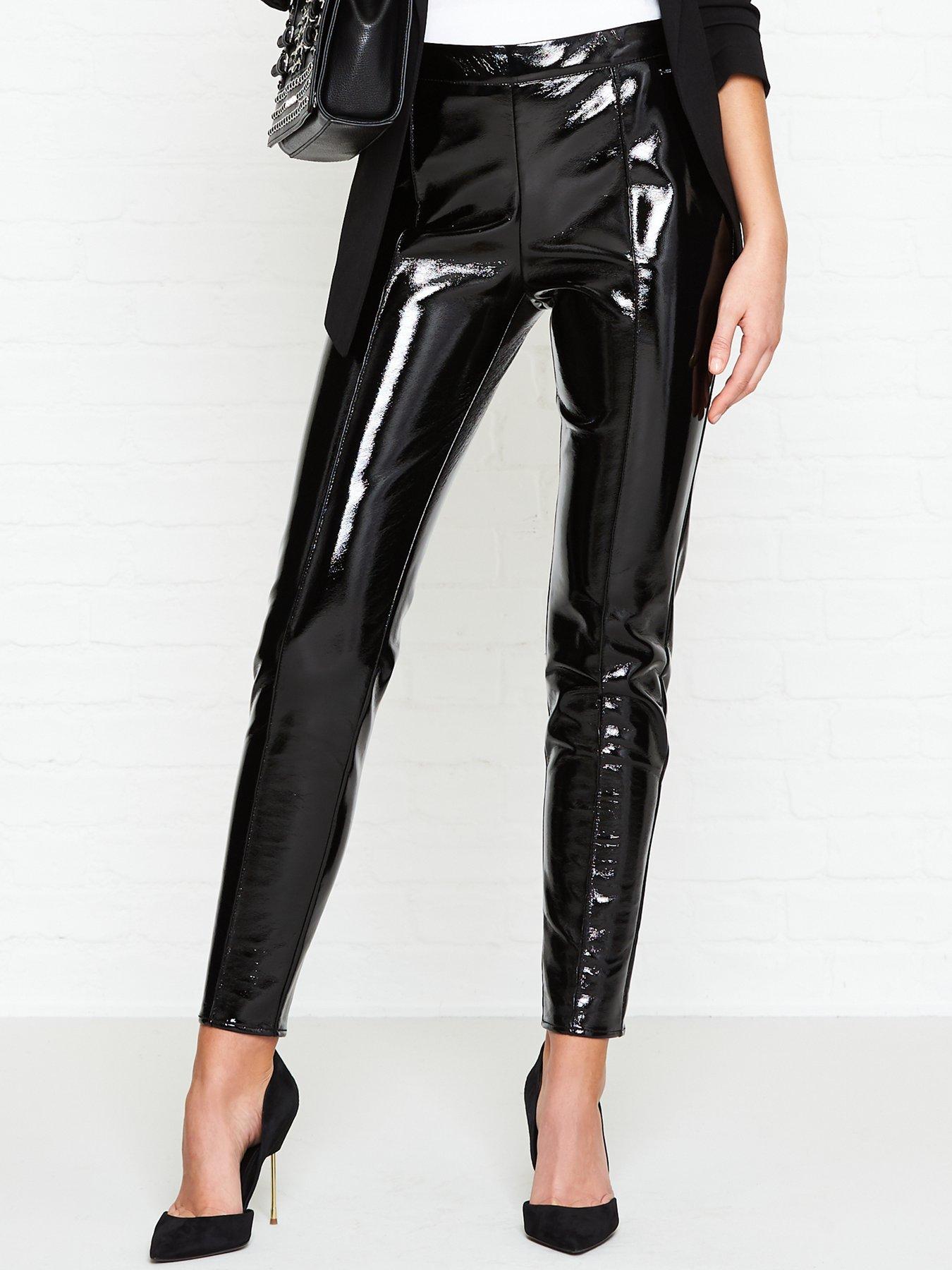 leather pvc leggings