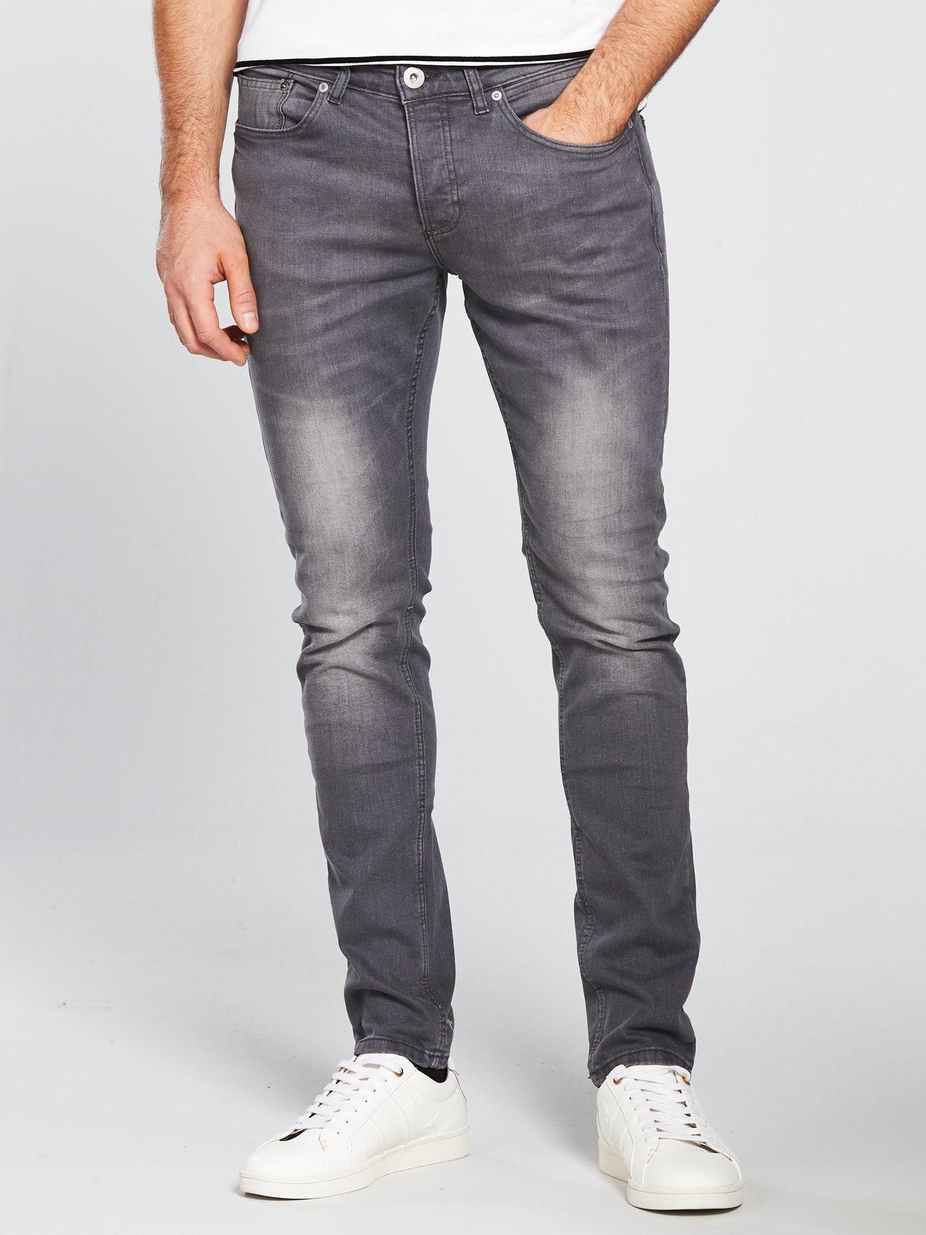 river island mens grey jeans