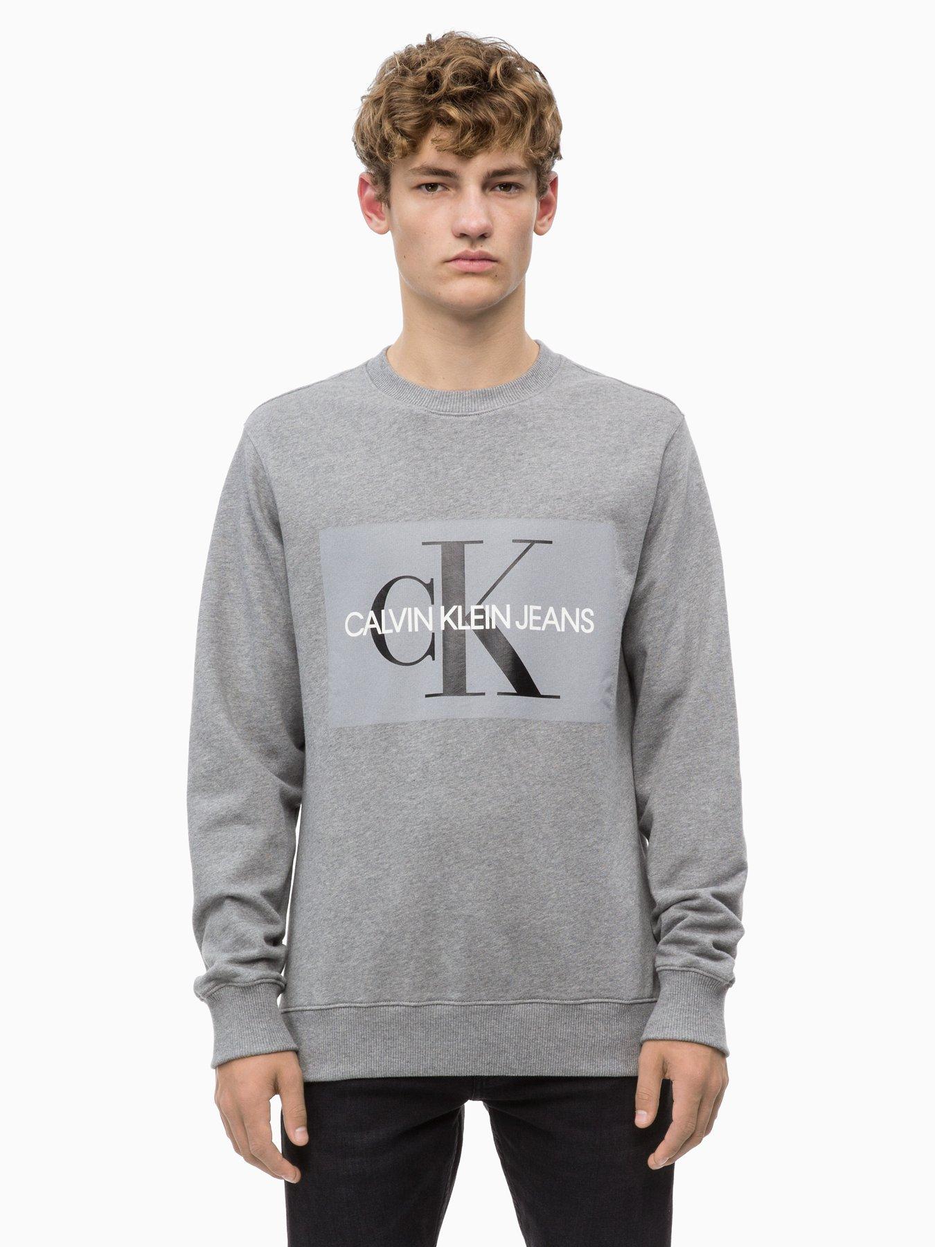 calvin klein gray sweatshirt