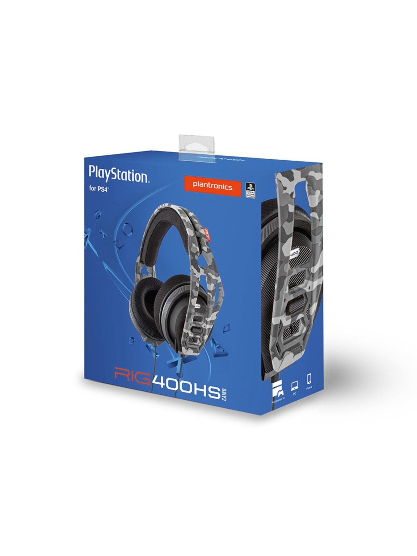 plantronics rig 400hs camo stereo gaming headset for playstation 4