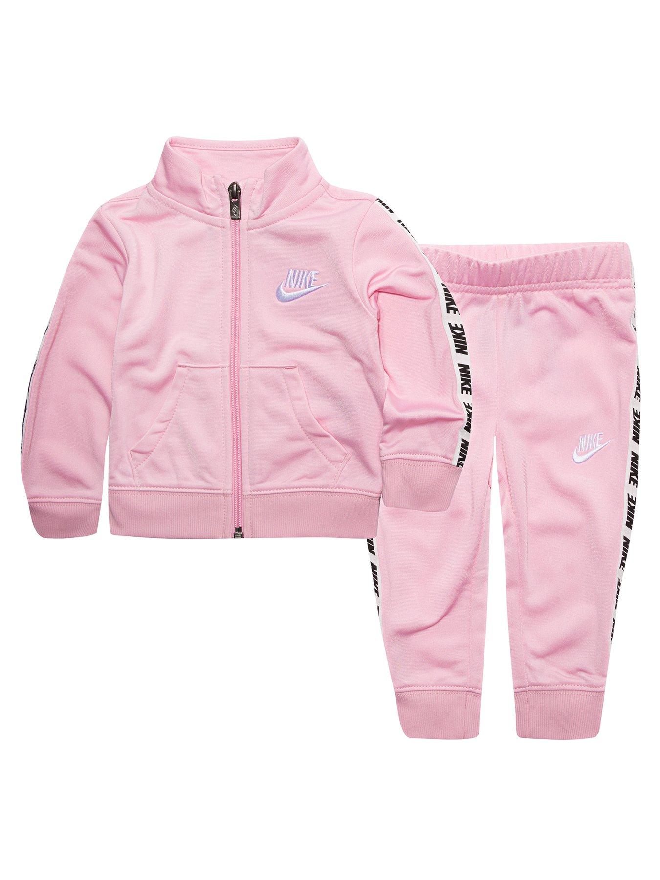 light pink nike tracksuit