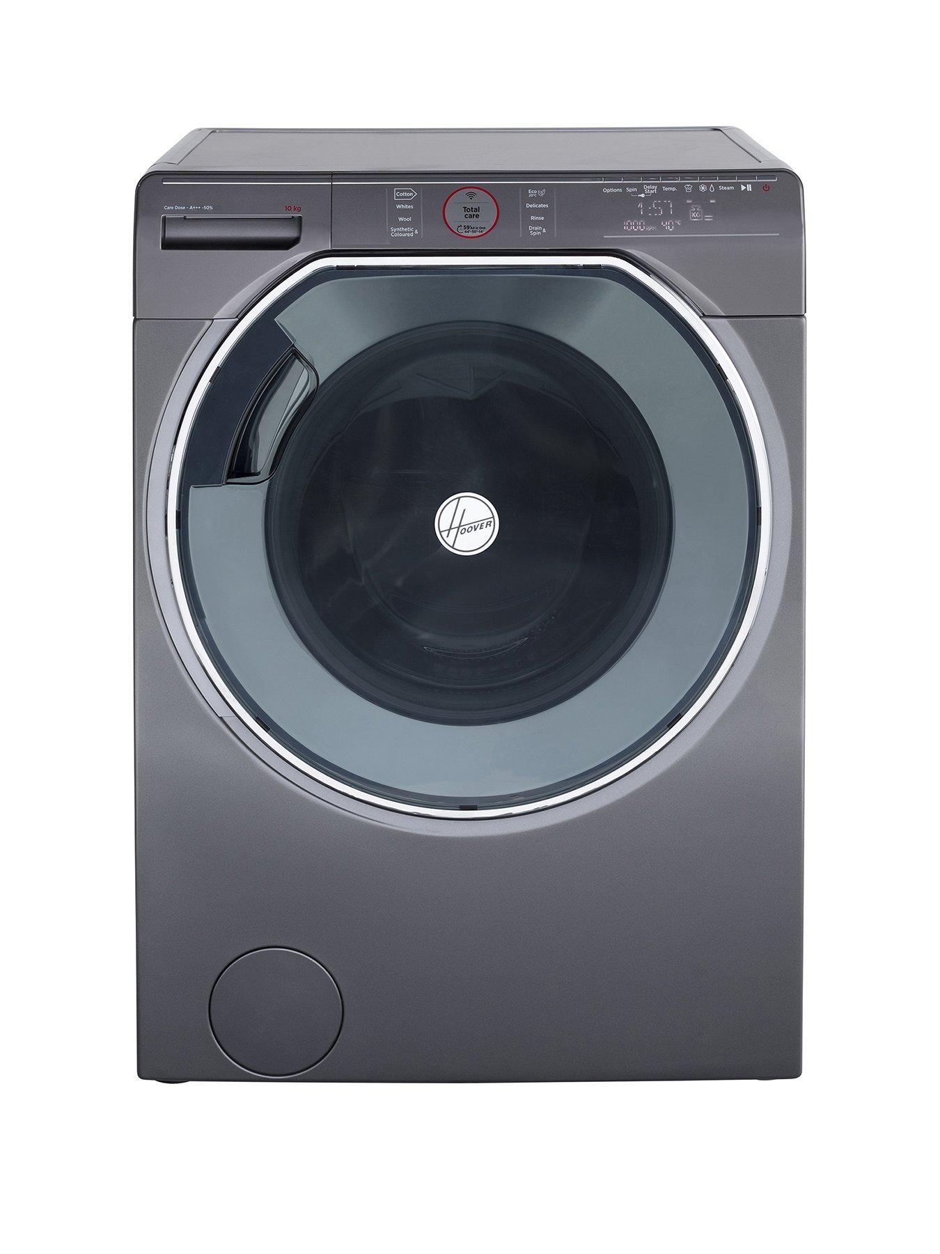 Hoover Axi Awmpd610Lh8R 10Kg Load, 1600 Spin Washing Machine With Ai Technology – Graphite/Black.