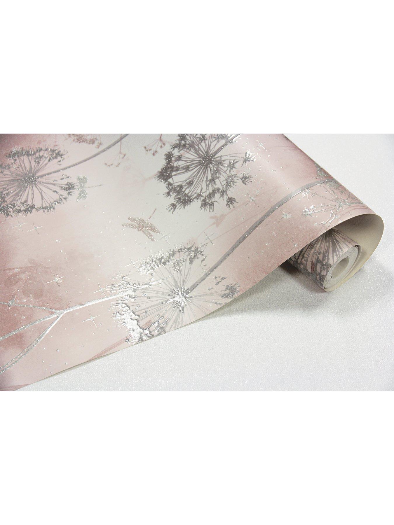 Image 2 of 3 of ARTHOUSE Damselfly Blush Wallpaper