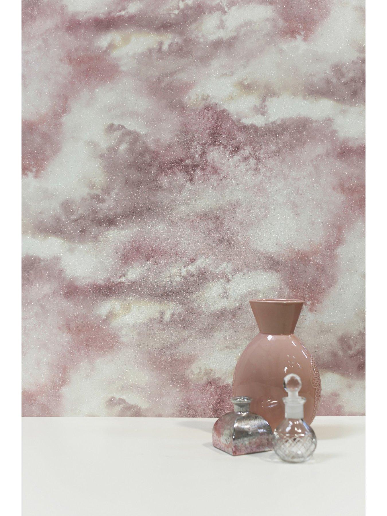 ARTHOUSE Diamond Galaxy Blush Wallpaper very.co.uk