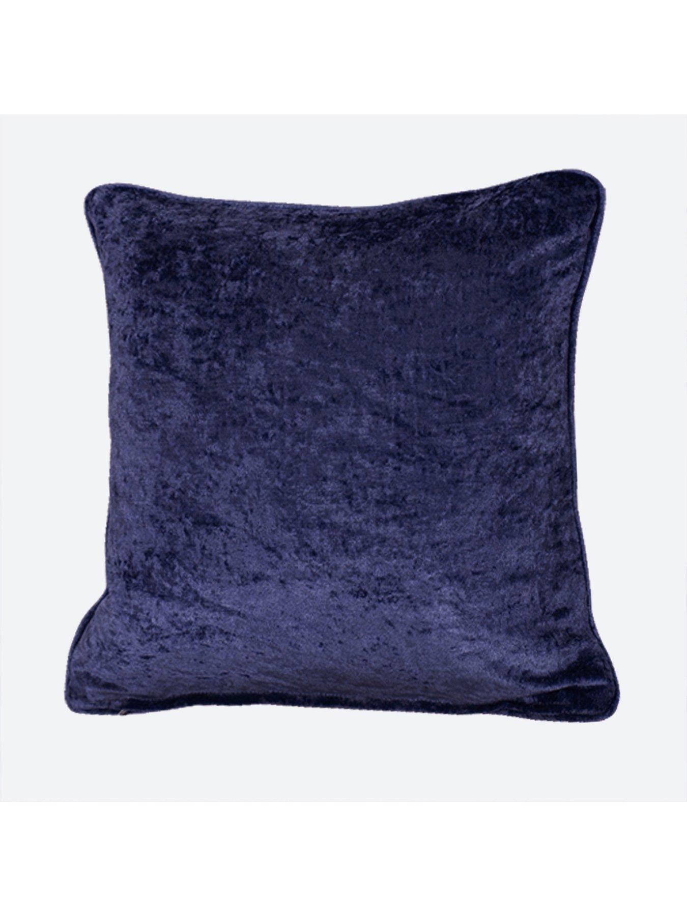 Product photograph of Laurence Llewelyn-bowen Scarpa Filled Cushion In Indigo from very.co.uk