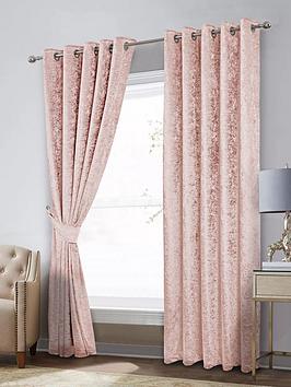 Product photograph of Laurence Llewelyn-bowen Scarpa Eyelet Lined Curtains In Indigo from very.co.uk