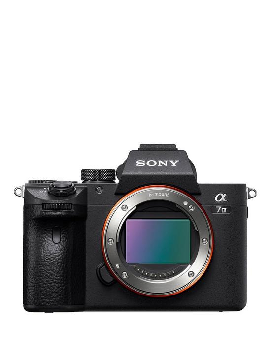 front image of sony-a7-iii-full-frame-mirrorless-camera-body-only