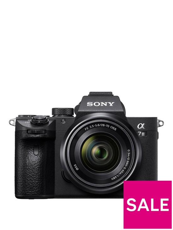 front image of sony-a7-iii-full-frame-mirrorless-camera-body-28-70mmnbspzoom-lens