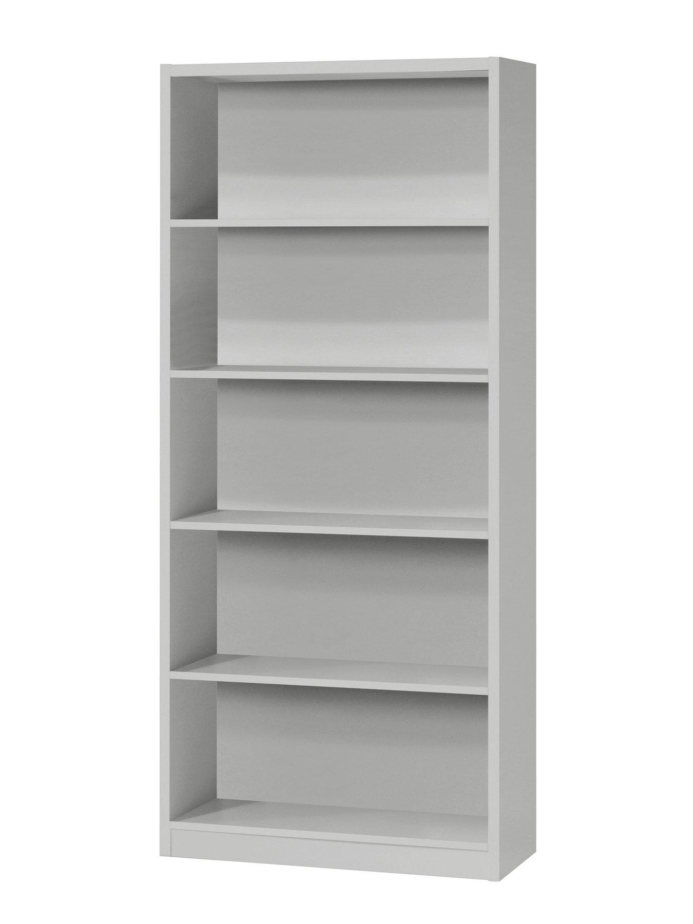 Metro Tall Wide Extra Deep Bookcase Grey Very Co Uk