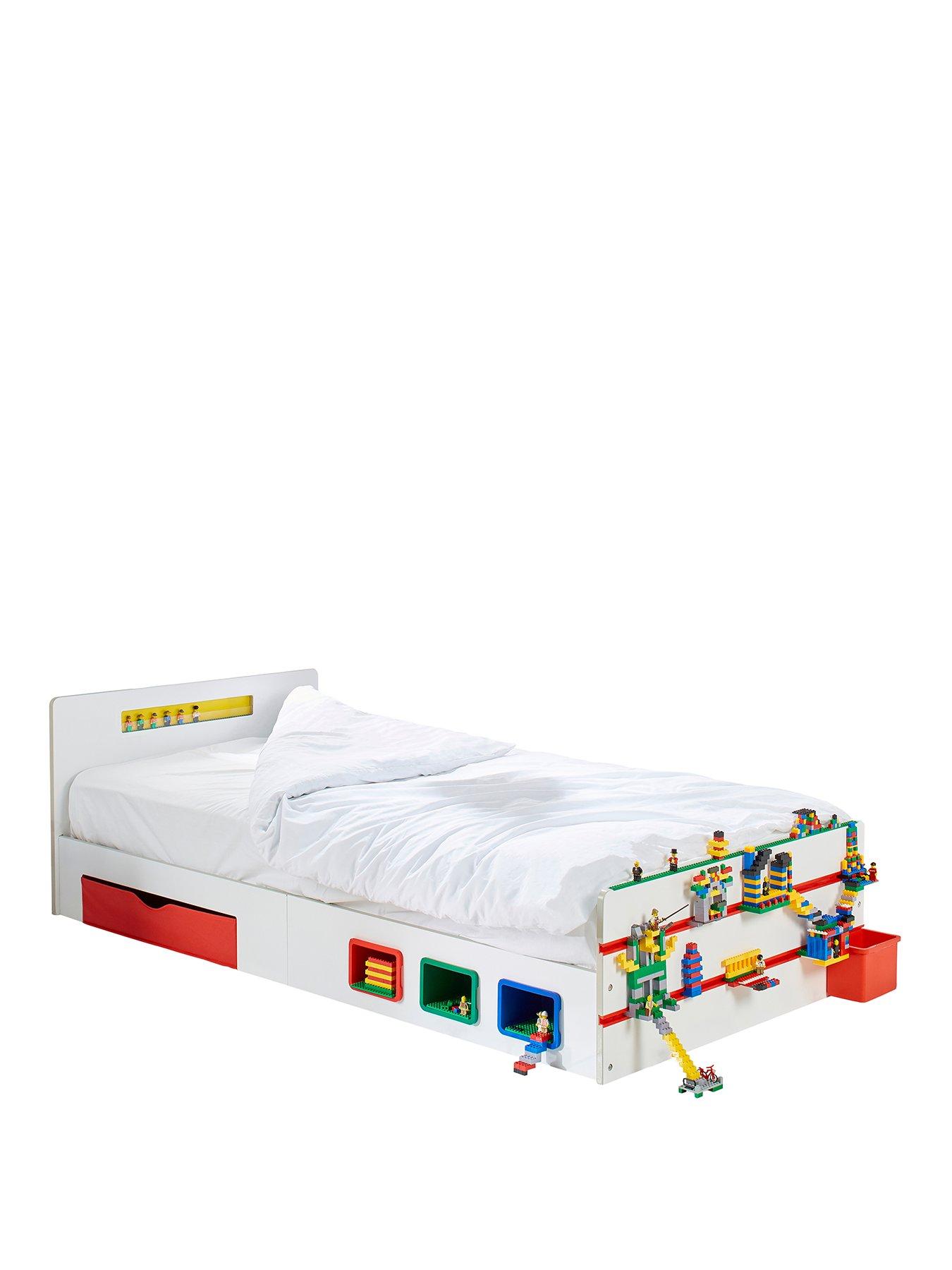kids single bed with drawers