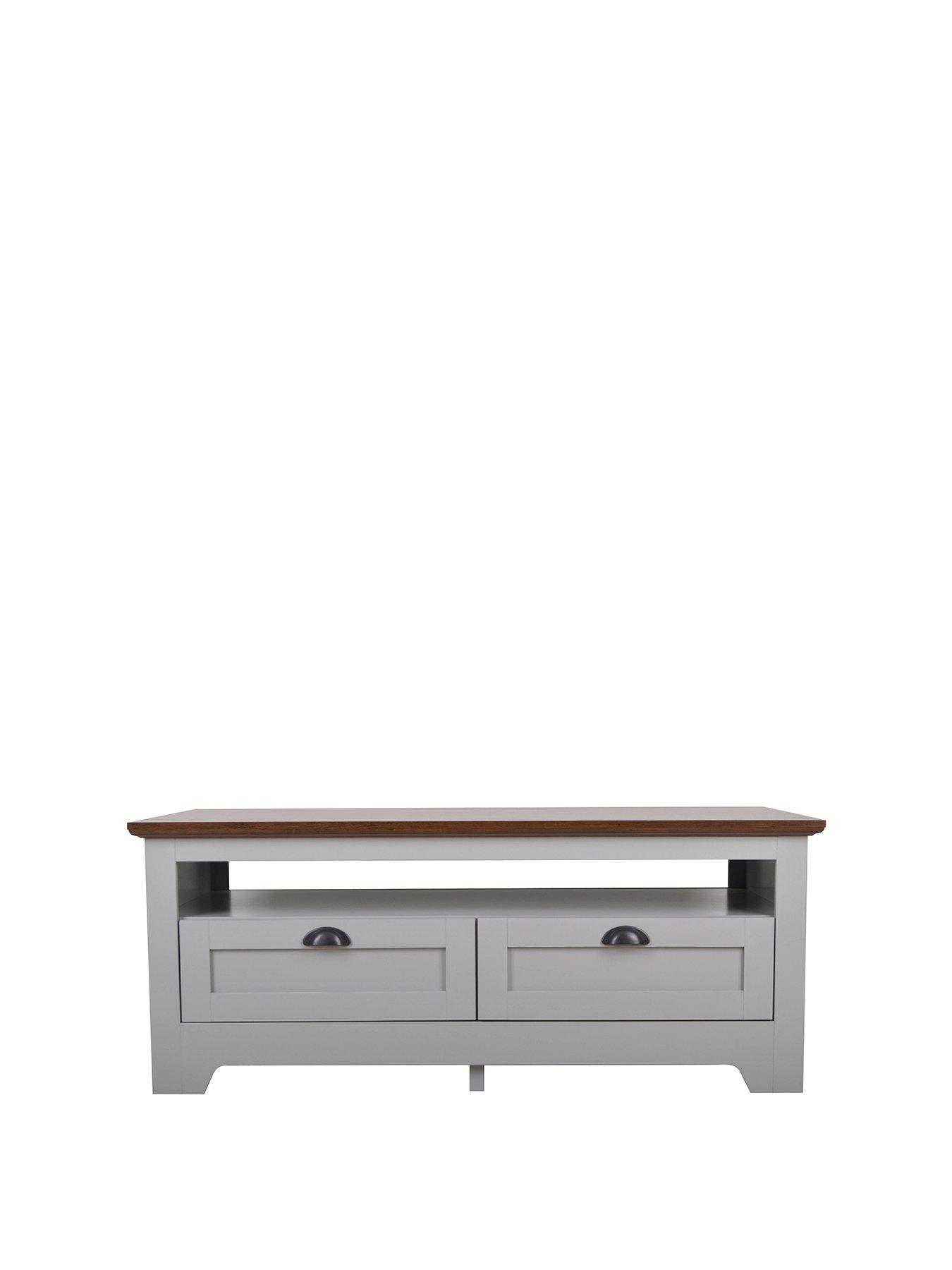 Product photograph of Very Home Devon Storage Coffee Table - Grey Walnut Effect from very.co.uk