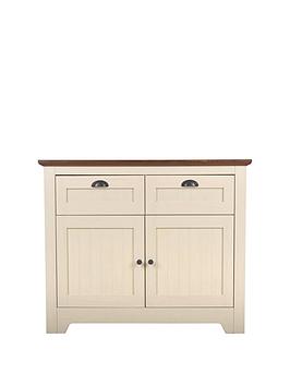 Product photograph of Very Home Devon Compact Sideboard - Ivory Walnut Effect from very.co.uk