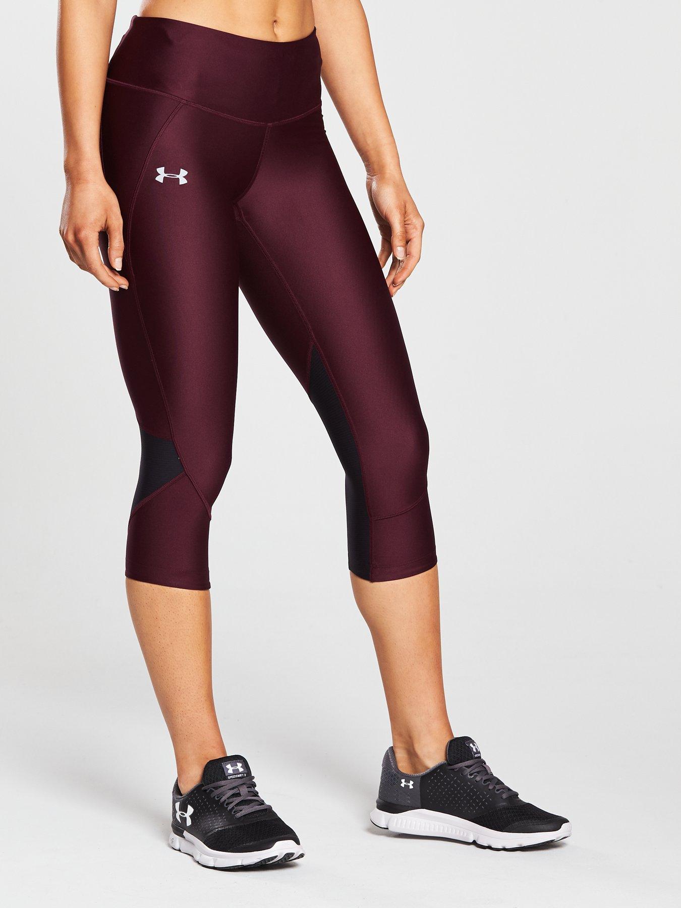 under armour burgundy leggings