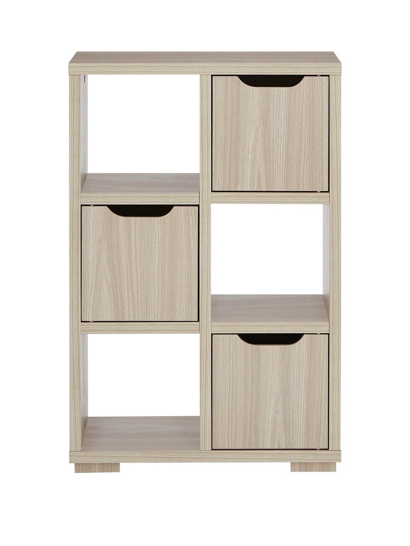 Furniture Painted Wood Storage Cube Unit Bookcase Shelf Cupboard