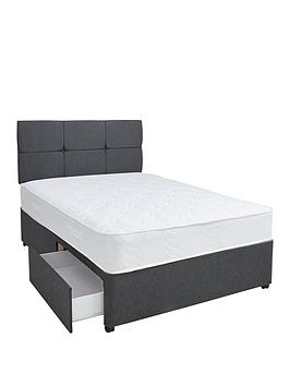 Product photograph of Airsprung New Eleanor 1200 Pocket Comfort Divan Bed With Storage Options from very.co.uk