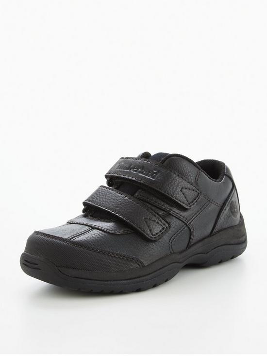 front image of timberland-boys-woodman-park-shoes-black