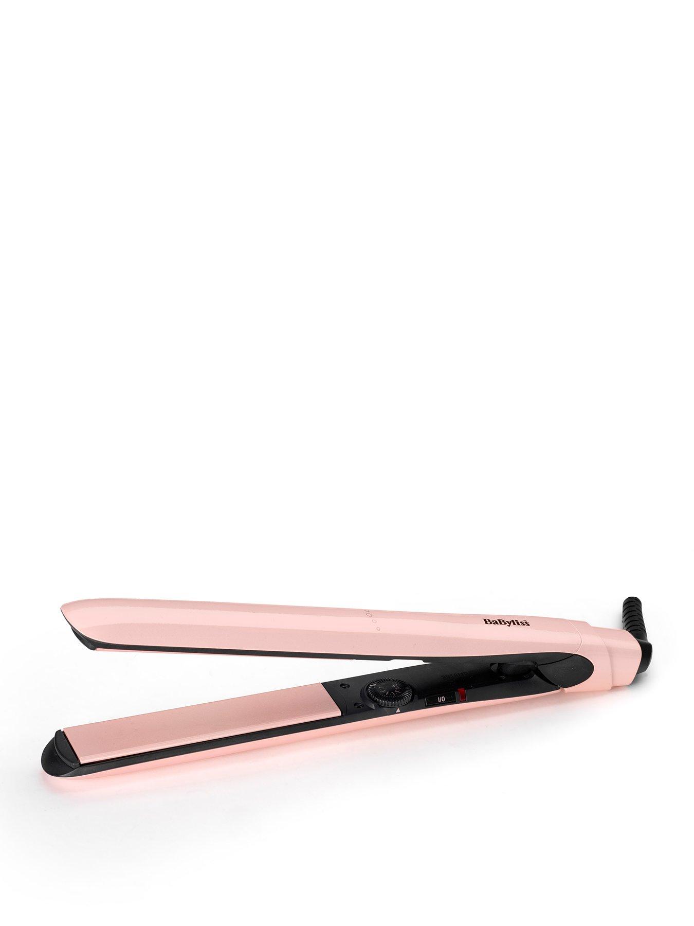 Light pink outlet hair straightener