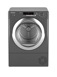Candy Grand'O Vita GVSC10DCGR 10kg Load Condenser Sensor Tumble Dryer with Smart Touch - Graphite
