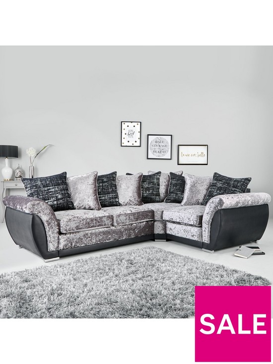 stillFront image of alexa-fabric-and-faux-leather-right-hand-scatter-back-corner-group-sofa