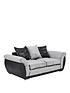  image of alexa-fabric-and-faux-leather-2-seater-scatter-back-sofa