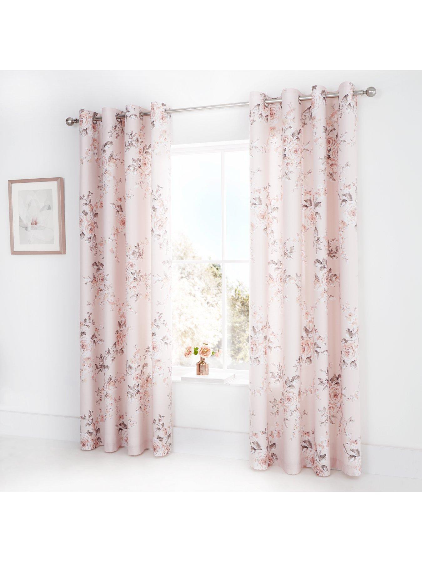 Image 6 of 6 of Catherine Lansfield Canterbury Floral&nbsp;Glitter Duvet Cover Set - Blush Pink