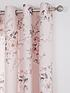  image of catherine-lansfield-canterbury-glitter-eyelet-curtains