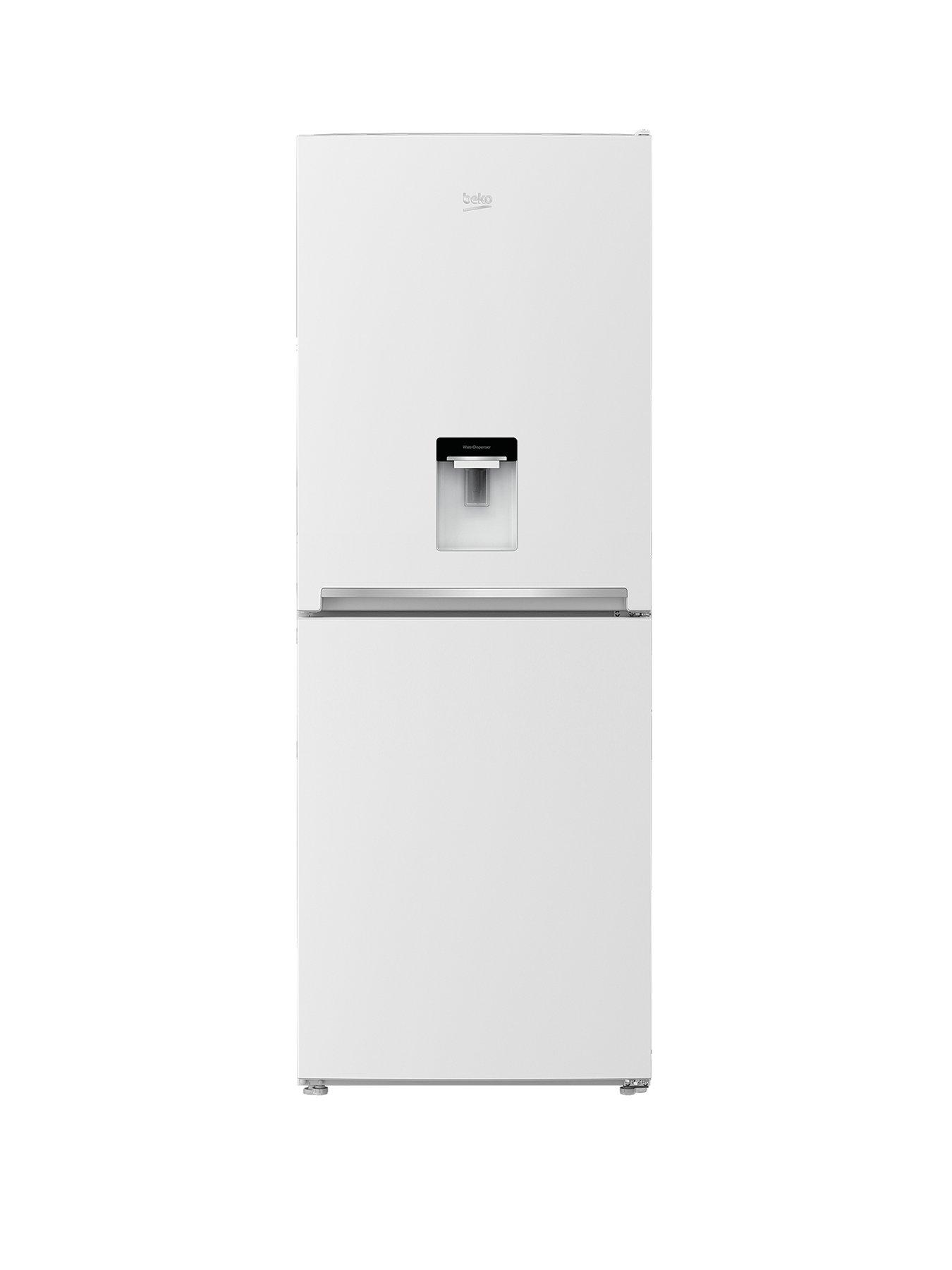 Product photograph of Beko Cfg1790dw 70cm Wide Frost-free Fridge Freezer With Non-plumbed Water Dispenser - White from very.co.uk