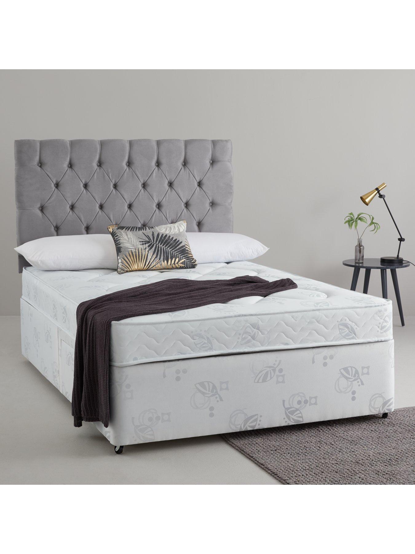 Airsprung New Victoria Ortho Divan Bed with Storage Options White