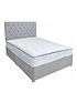  image of airsprung-new-victoria-pillow-top-divan-with-storage-options-natural-grey